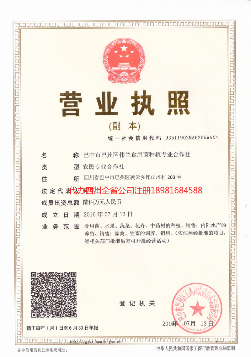 西藏西藏伟兰食用菌种植专业合作社